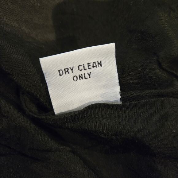 Yak Magik Black Wool Blend Art-to-Wear Red and Gray String Print Jacket, Size M - Picture 11 of 11